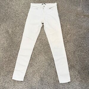 Flying Monkey Womens White Skinny Jeans Mid Rise Stretch Denim Size 29
